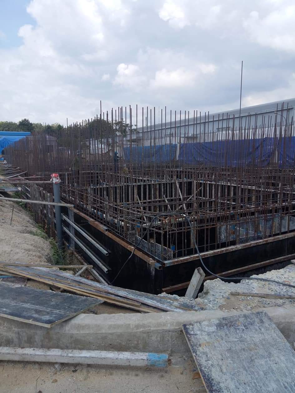 Công trình thi công bể xử lý nước thải 1200m3 tại Công ty TNHH Jiawei Việt Nam khu công nghiệp Minh Hưng Hàn Quốc, Chơn Thành Bình Phước